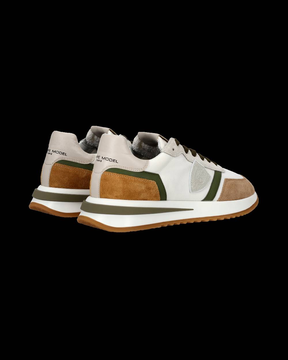 Philippe Model Sneakers Tropez 2.1 da Uomo Bianche e Verdi in Tessuto Tecnico Saldi