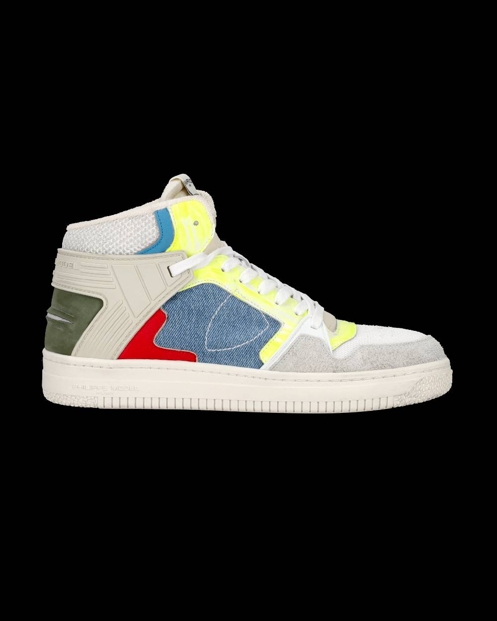 Philippe Model Sneaker mid La Grande uomo - bianco e azzurro Vendita Calda