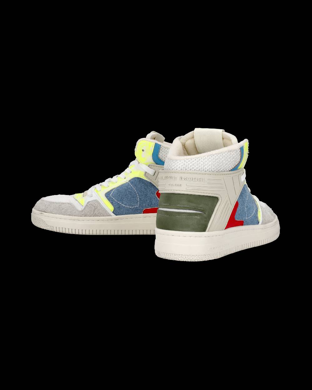 Philippe Model Sneaker mid La Grande uomo - bianco e azzurro Vendita Calda