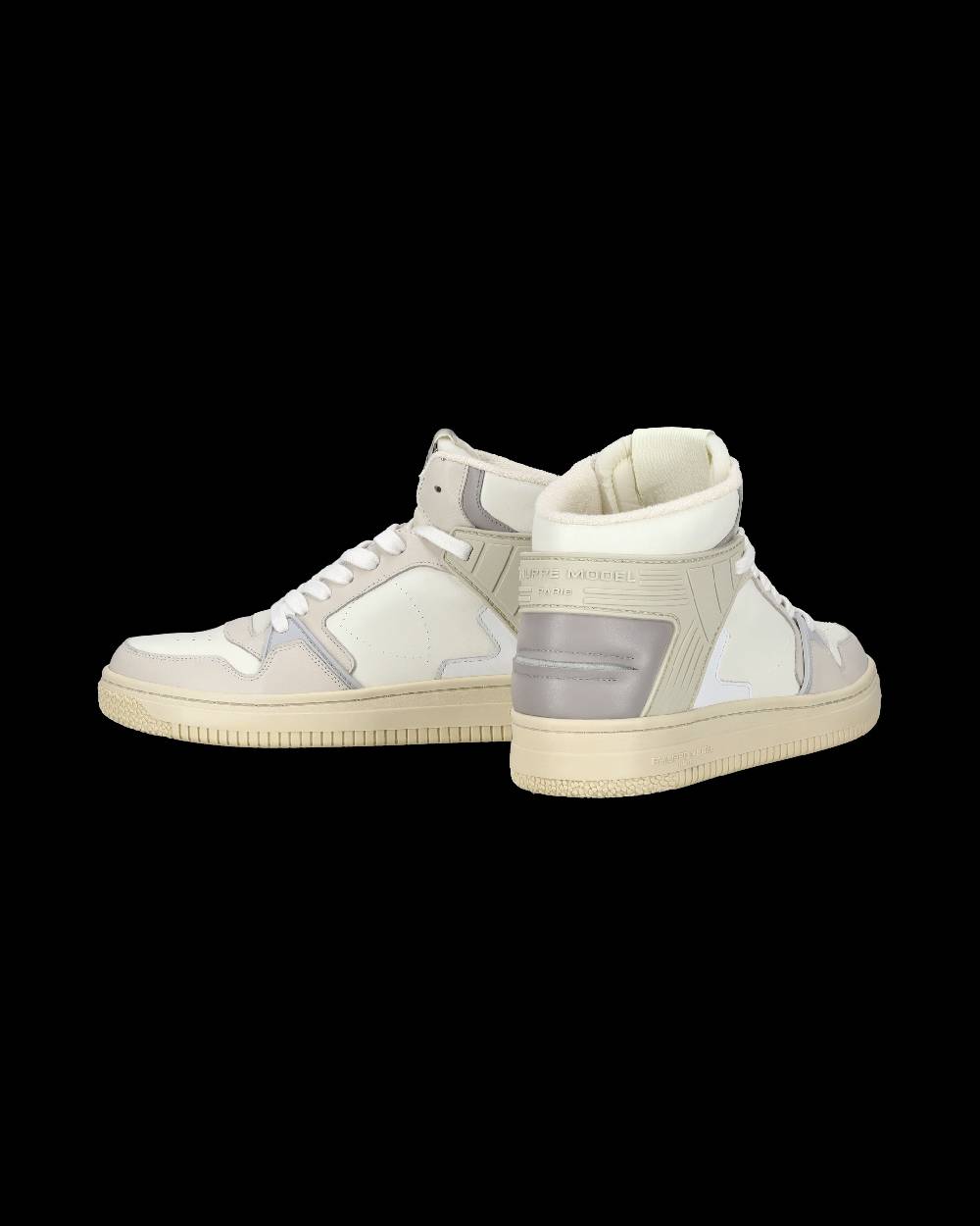 Philippe Model Sneaker streetwear La Grande da uomo in pelle - Grigio e burro Vendita Economica