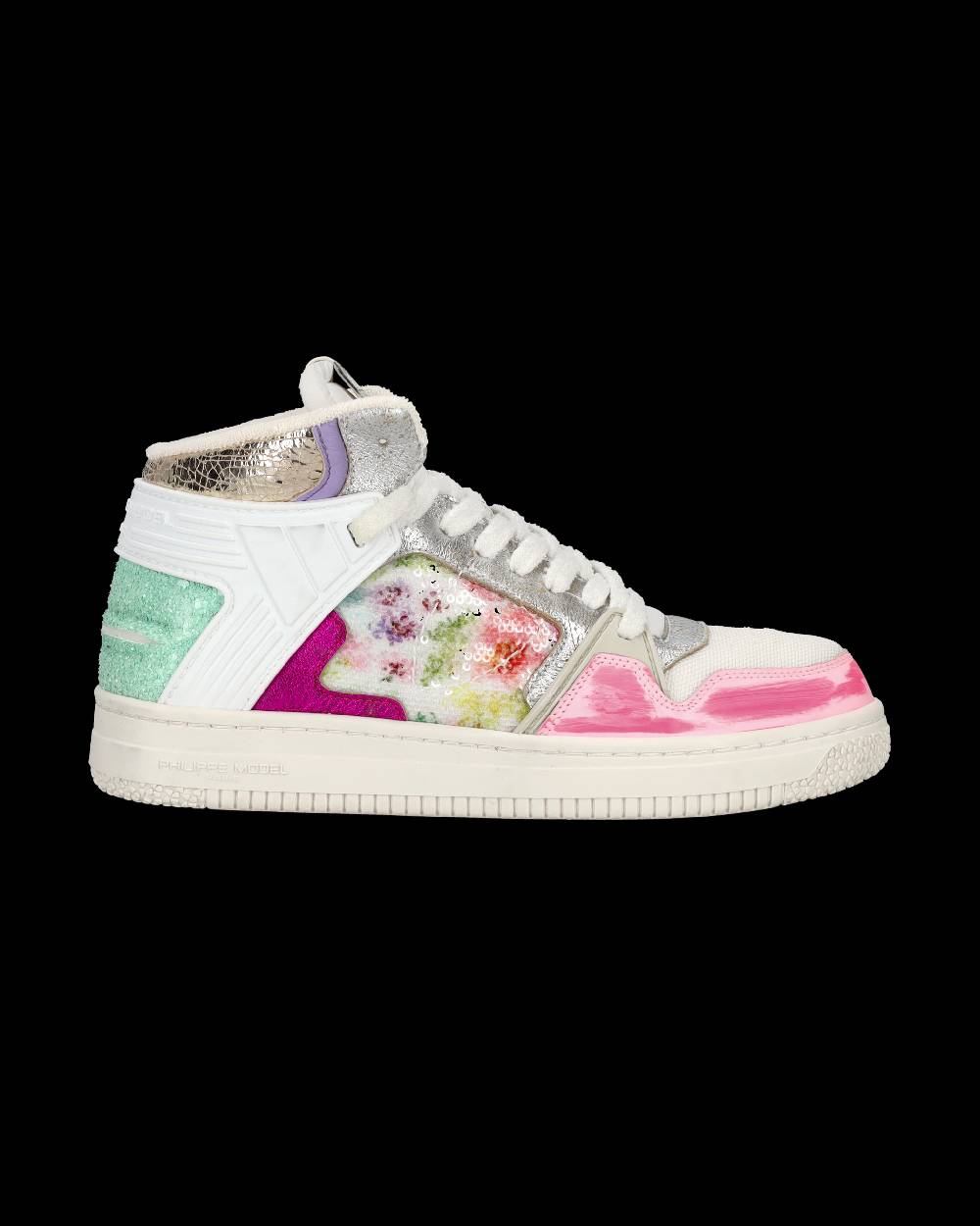 Philippe Model Sneaker mid La Grande donna - bianco e fucsia Saldi Di Fabbrica