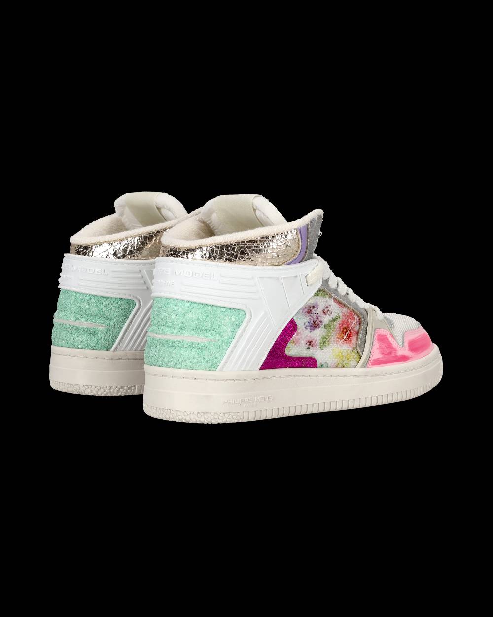 Philippe Model Sneaker mid La Grande donna - bianco e fucsia Saldi Di Fabbrica