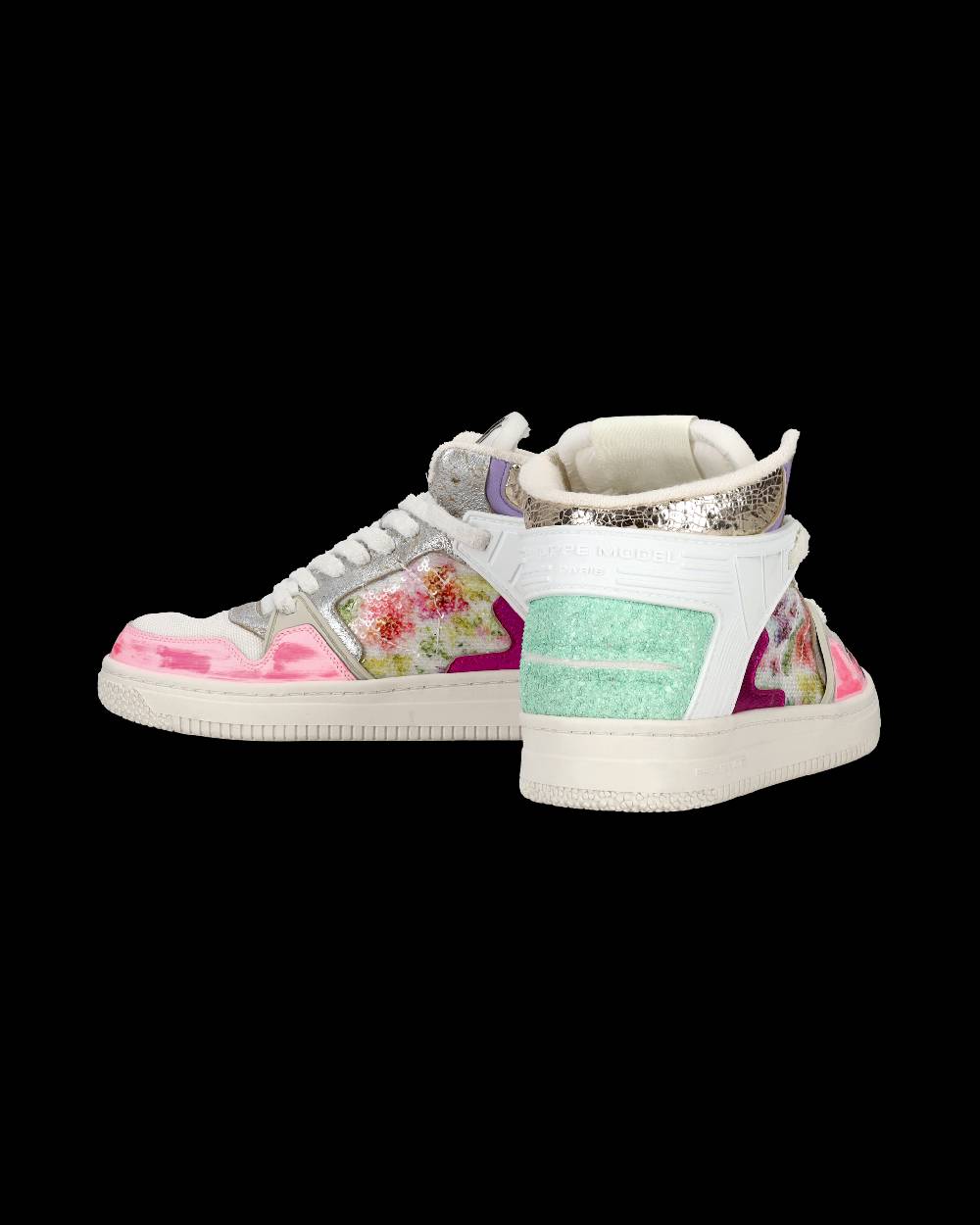 Philippe Model Sneaker mid La Grande donna - bianco e fucsia Saldi Di Fabbrica