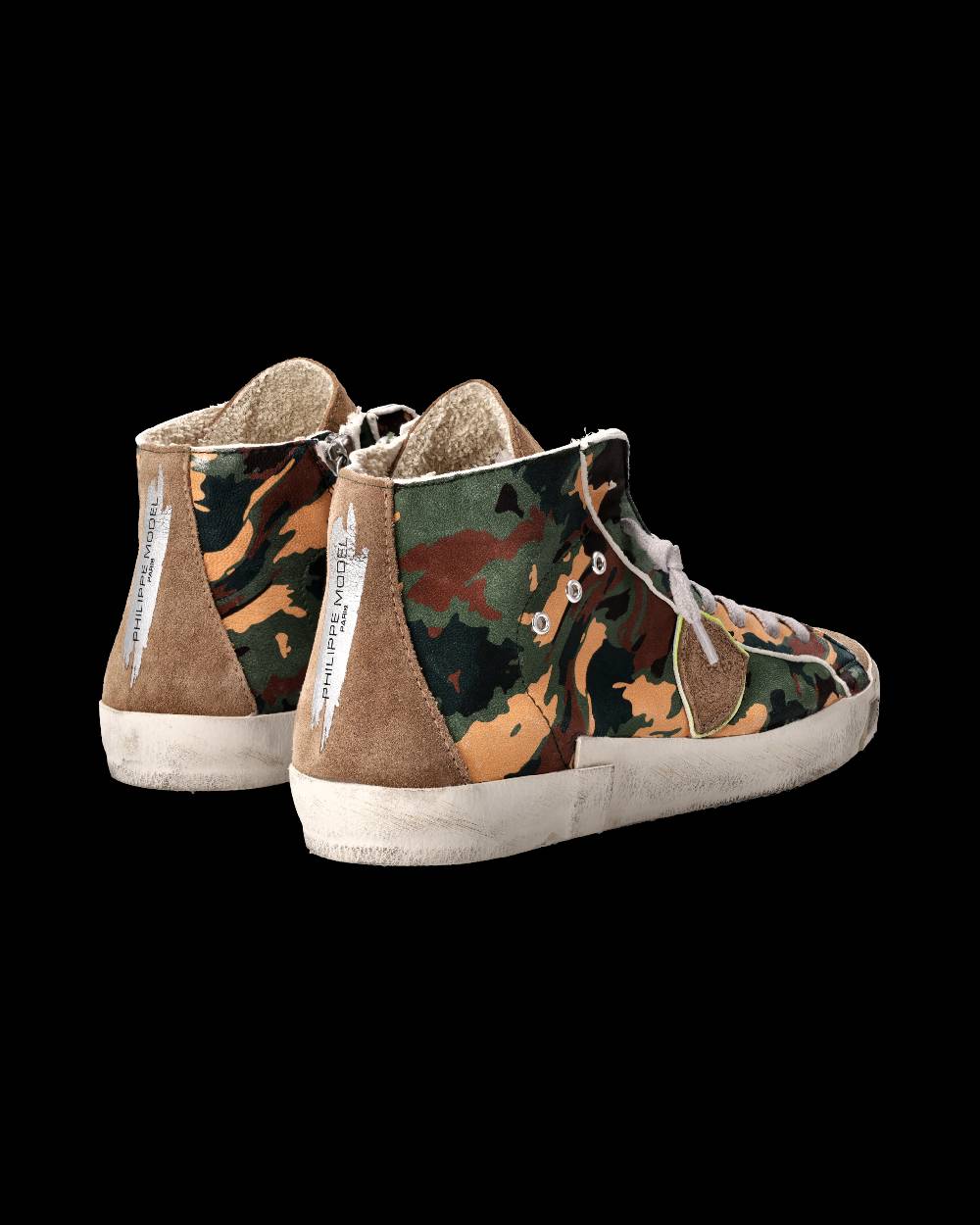 Philippe Model Sneaker Prsx Uomo, Verde e Beige 2025
