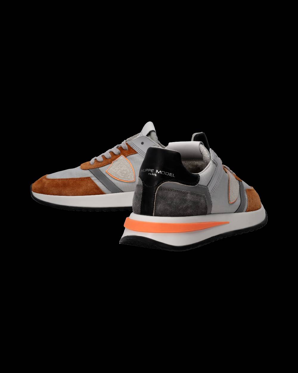 Philippe Model Sneaker Tropez 2.1 Uomo, Grigio e Cognac Pezzi Unici