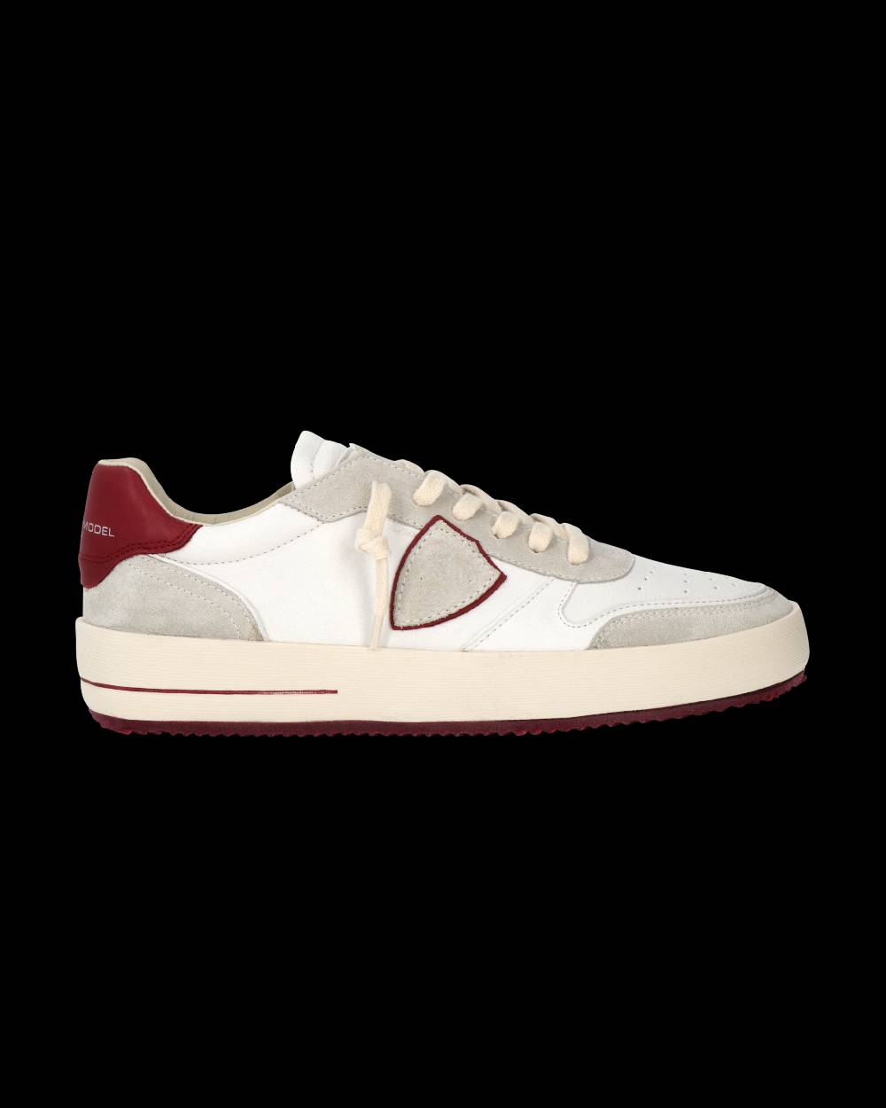 Philippe Model Sneaker Nice Uomo, Bianco e Bordeaux Negozi Online