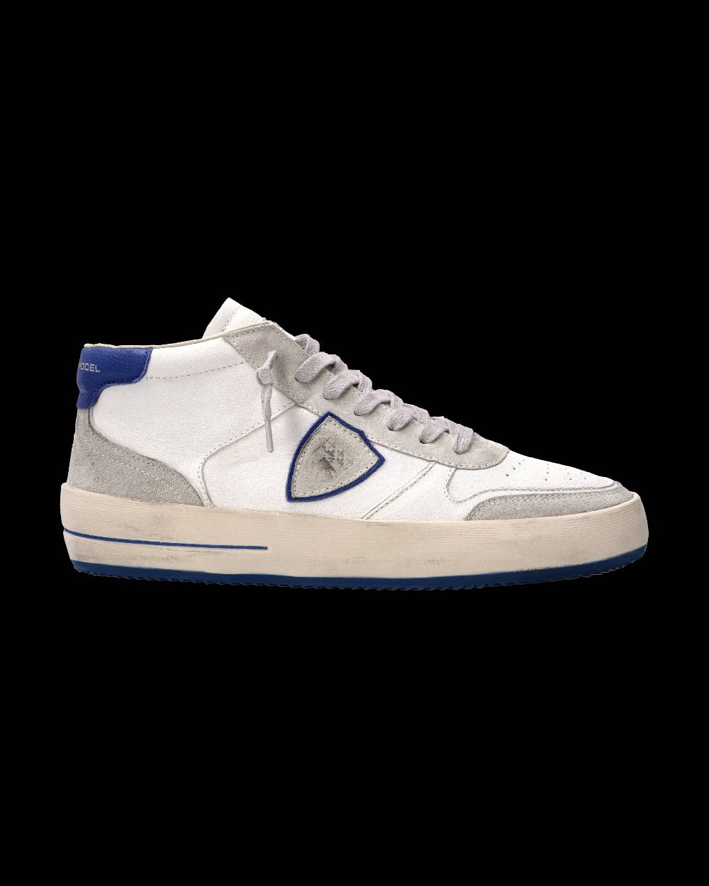 Philippe Model Sneaker Nice Uomo, Bianco e Blu Acquista Ora