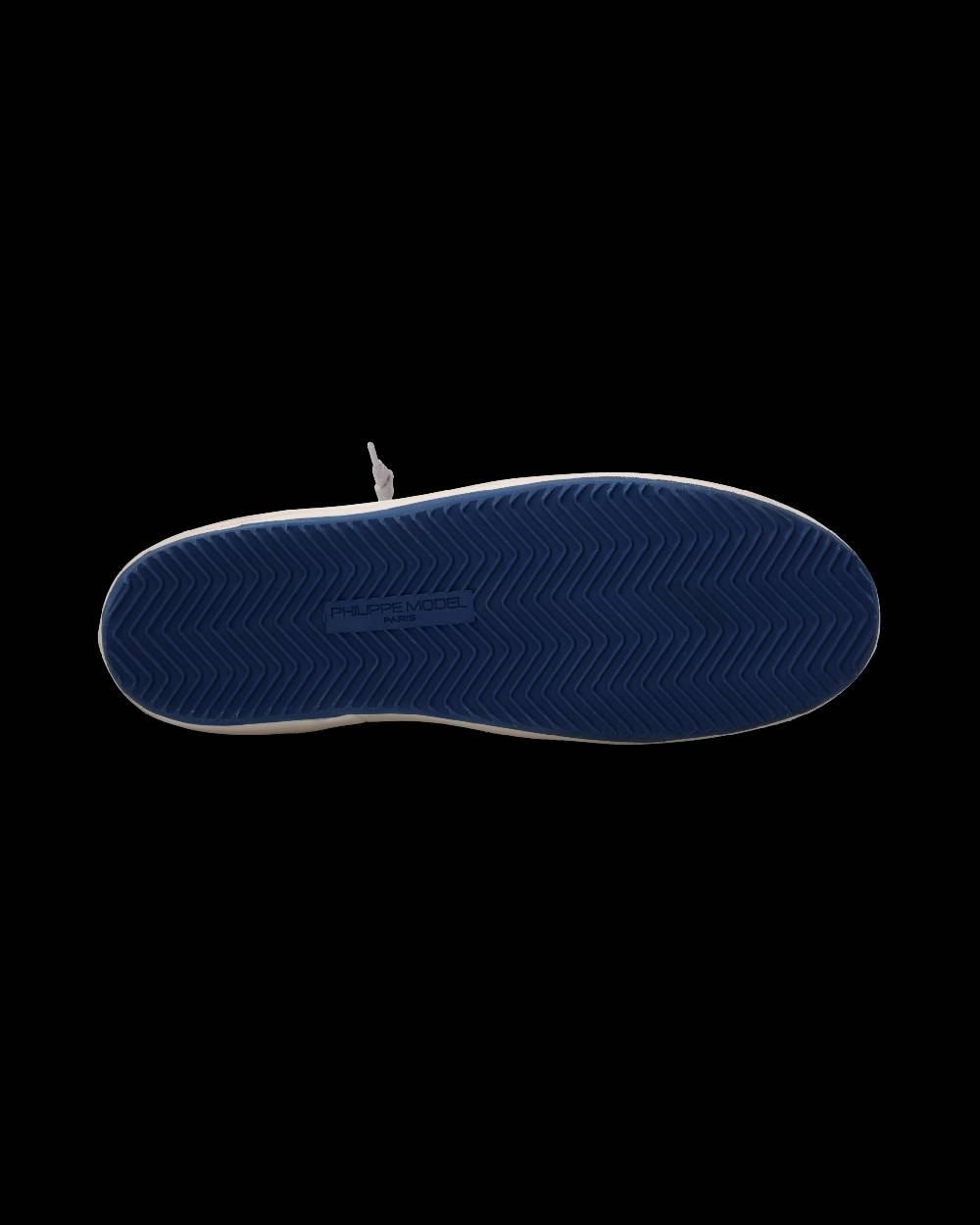 Philippe Model Sneaker Nice Uomo, Bianco e Blu Acquista Ora