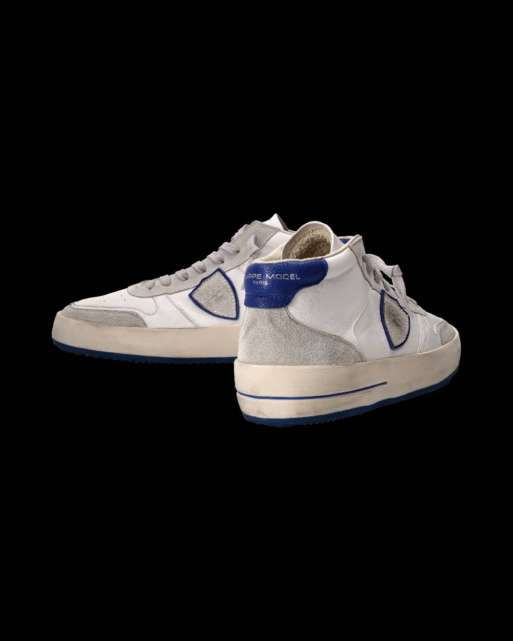 Philippe Model Sneaker Nice Uomo, Bianco e Blu Acquista Ora