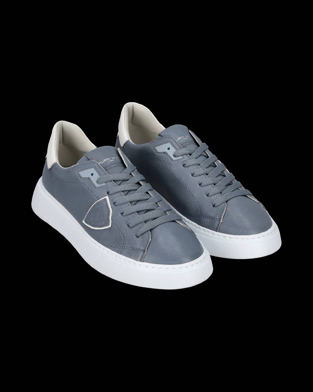 Philippe Model Sneaker casual Temple da uomo in pelle Nabuk - Blu