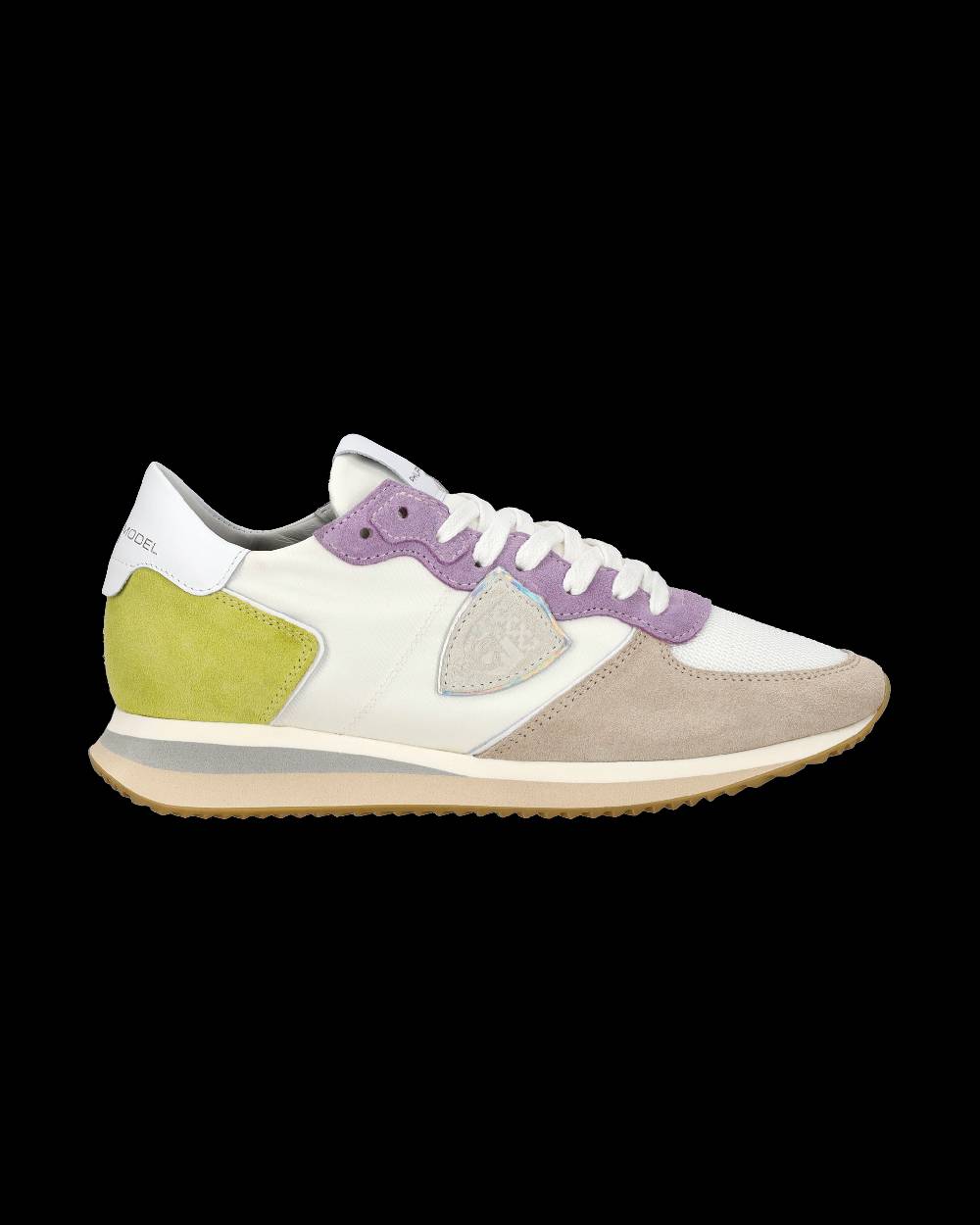Philippe Model Sneaker casual Trpx da donna in nylon e pelle - Bianco e viola Convenienza