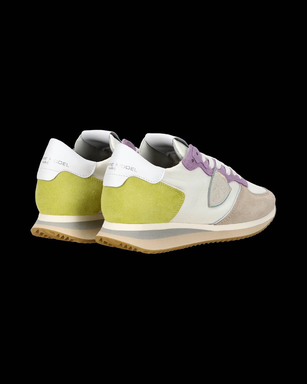 Philippe Model Sneaker casual Trpx da donna in nylon e pelle - Bianco e viola Convenienza