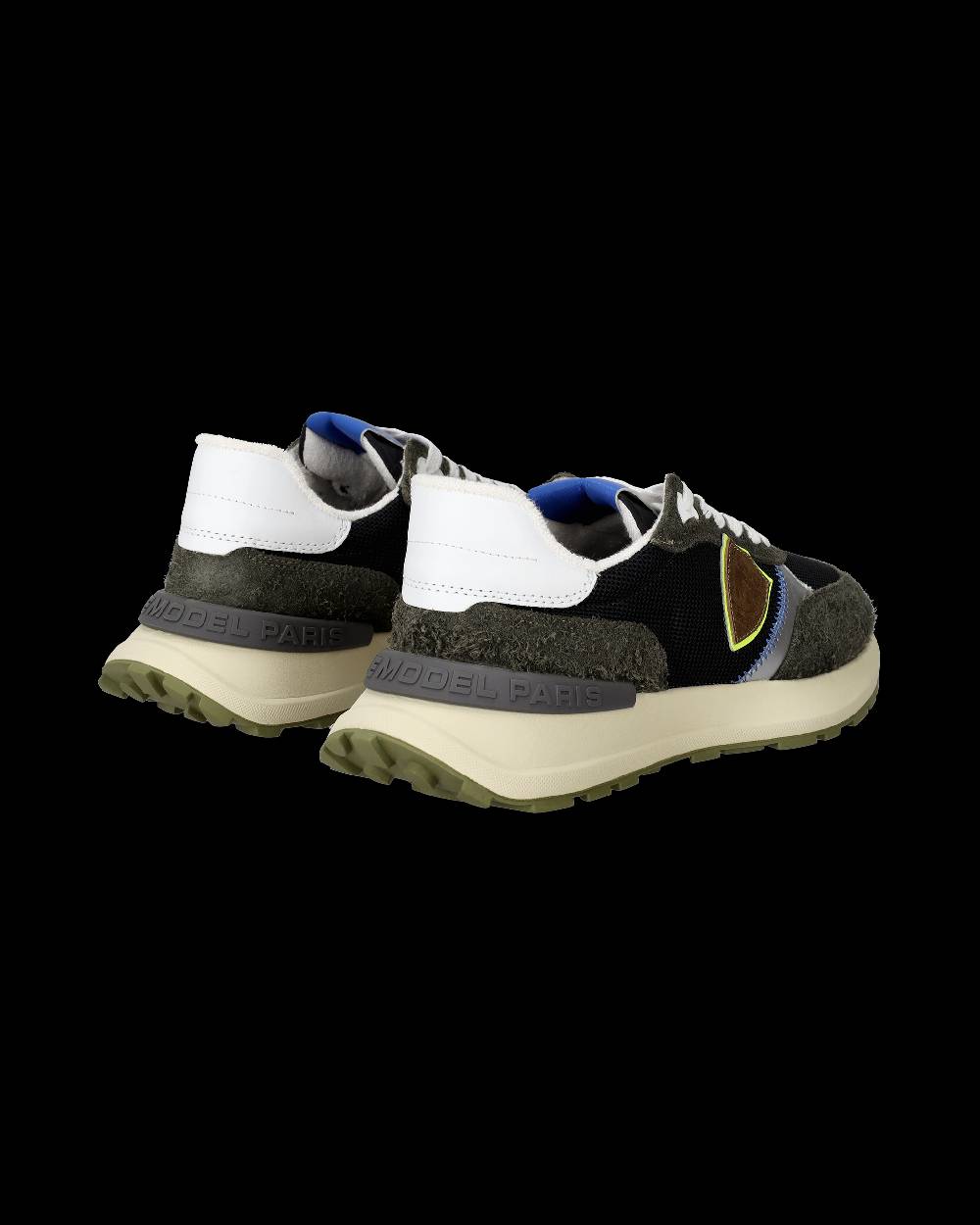 Philippe Model Sneakers basse Antibes da Uomo in nylon e pelle - nero militare Vendita Calda