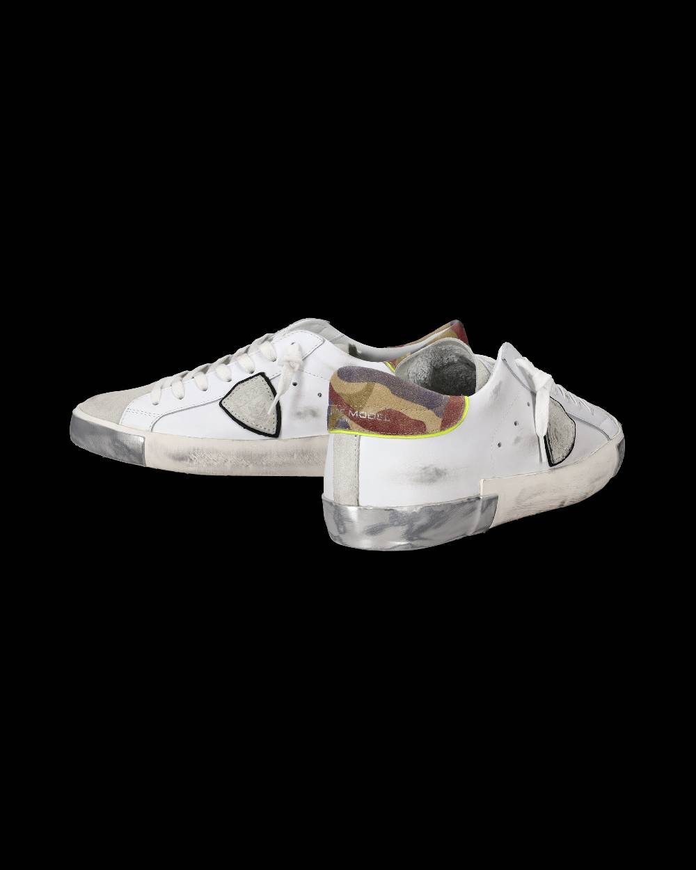 Philippe Model Sneakers Prsx da Uomo Bianche e Bordeaux in Pelle Italy