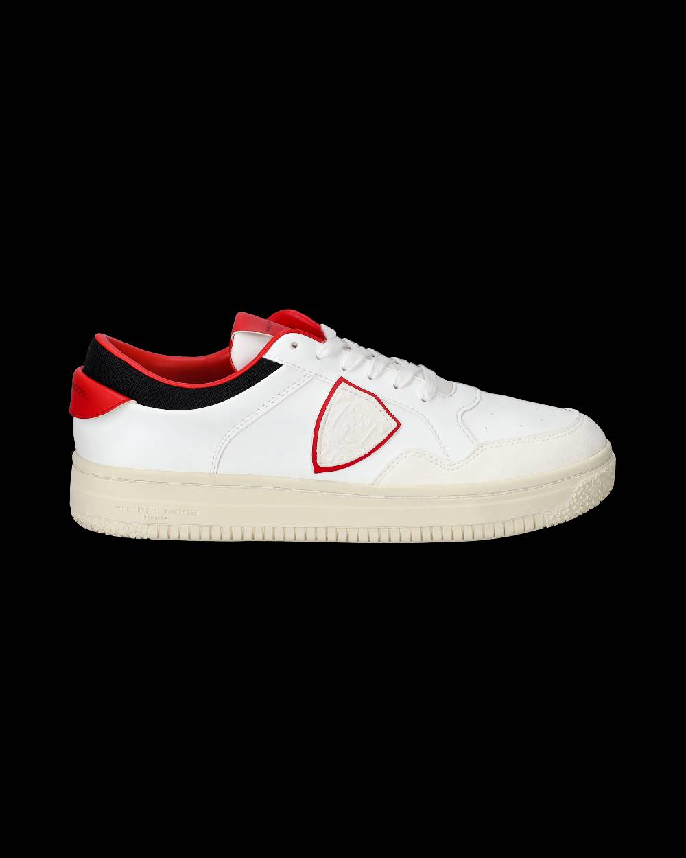 Philippe Model Sneakers Lyon da Uomo Bianche e Rosse in Pelle Riciclata In Linea