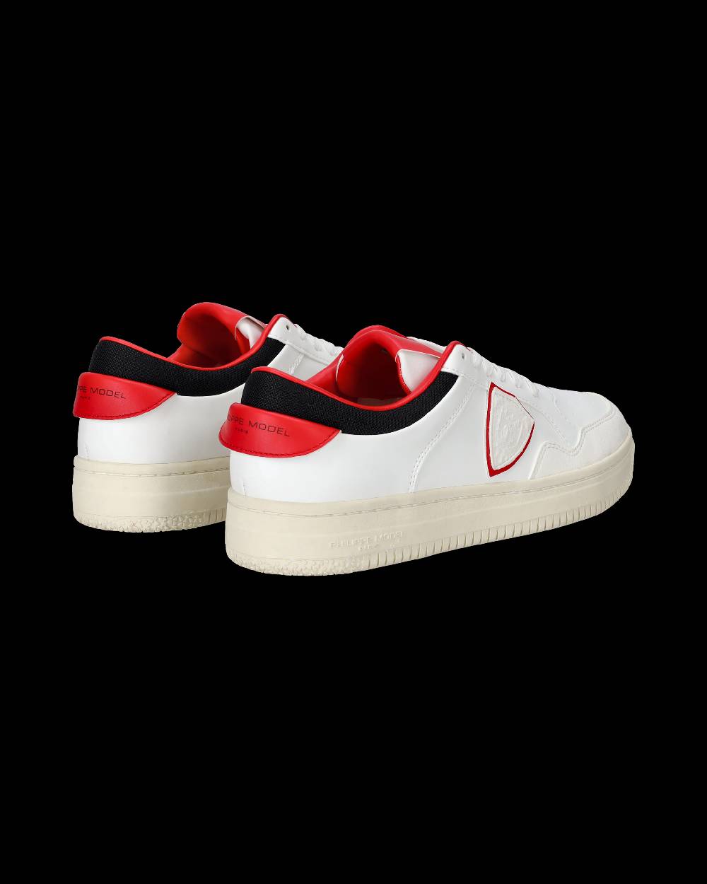 Philippe Model Sneakers Lyon da Uomo Bianche e Rosse in Pelle Riciclata In Linea