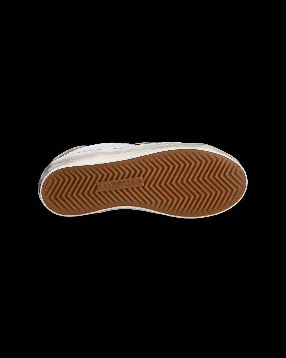 Philippe Model Junior Paris Low-Top Sneakers in Leather, White Blue Qualità