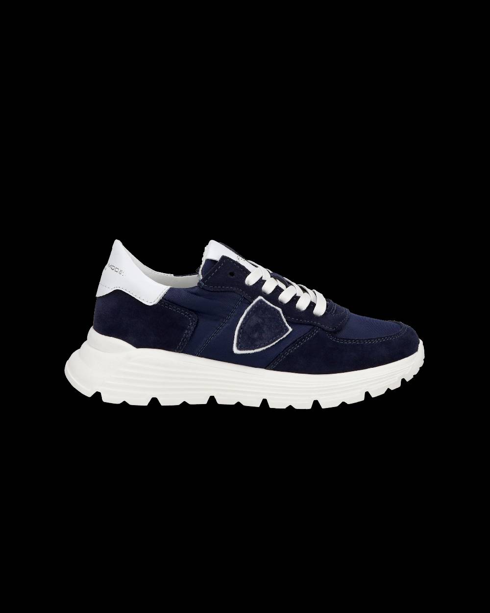 Philippe Model Junior Tropez Low-Top Sneakers in Leather, Blue Pezzi Unici