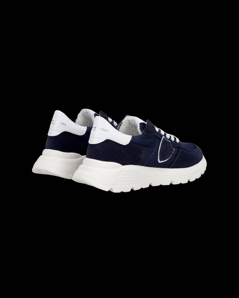 Philippe Model Junior Tropez Low-Top Sneakers in Leather, Blue Pezzi Unici