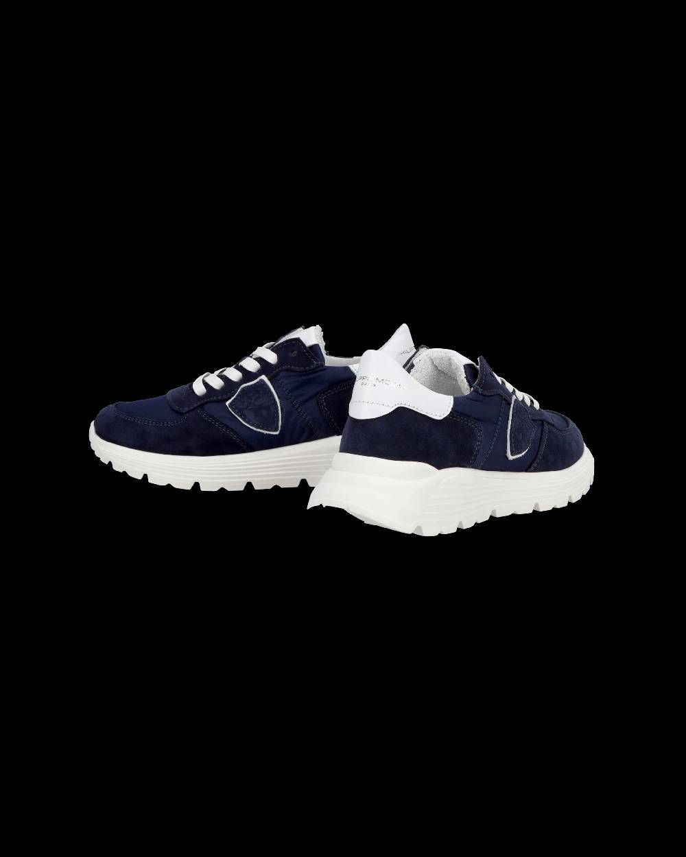 Philippe Model Junior Tropez Low-Top Sneakers in Leather, Blue Pezzi Unici