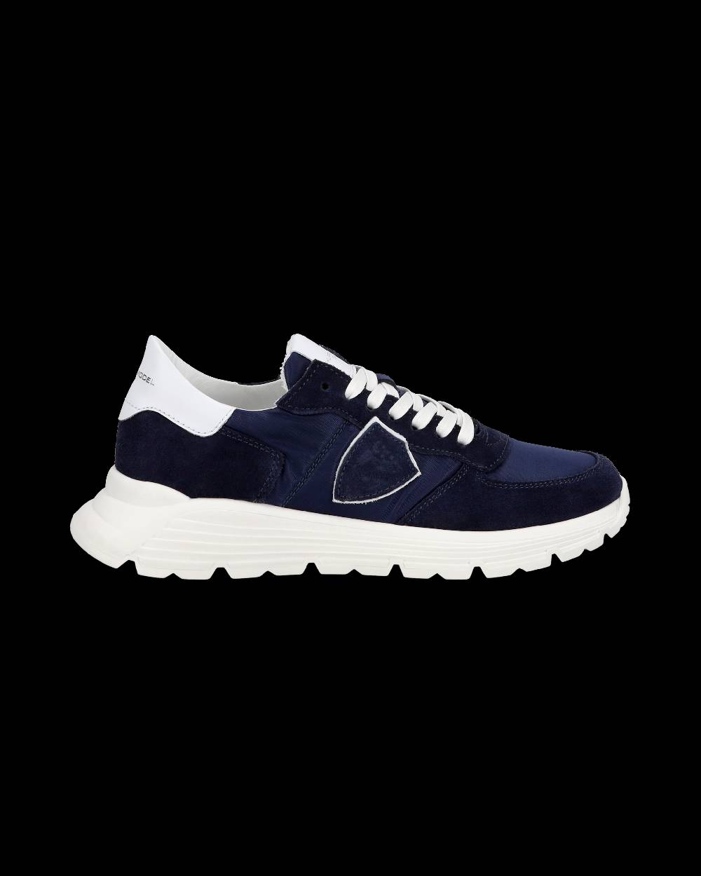 Philippe Model Junior Tropez Low-Top Sneakers in Leather, Blue Soddisfazione Garantita