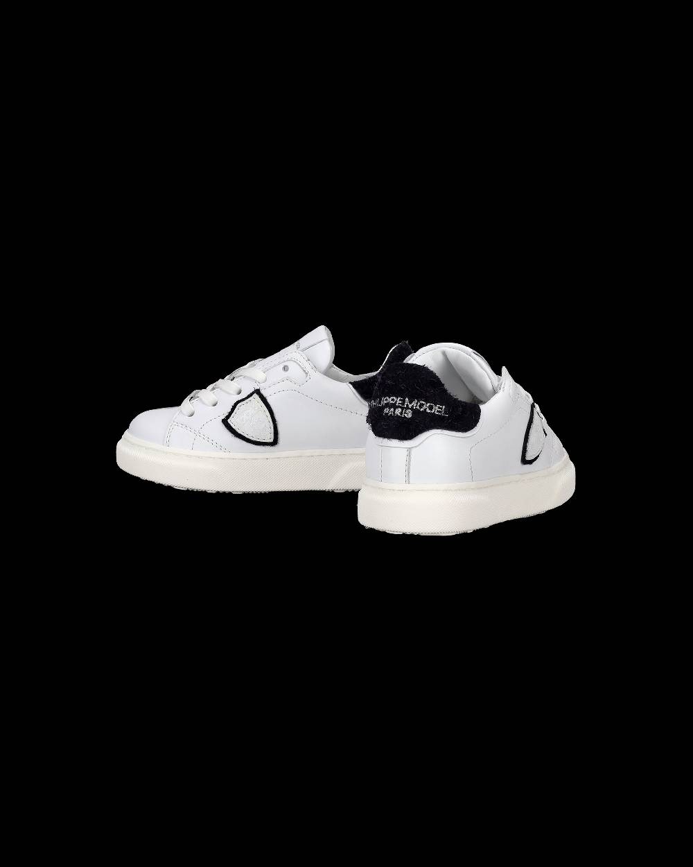 Philippe Model Sneakers da Bambini Temple Bianche e Blu in Pelle Promozione Limitata