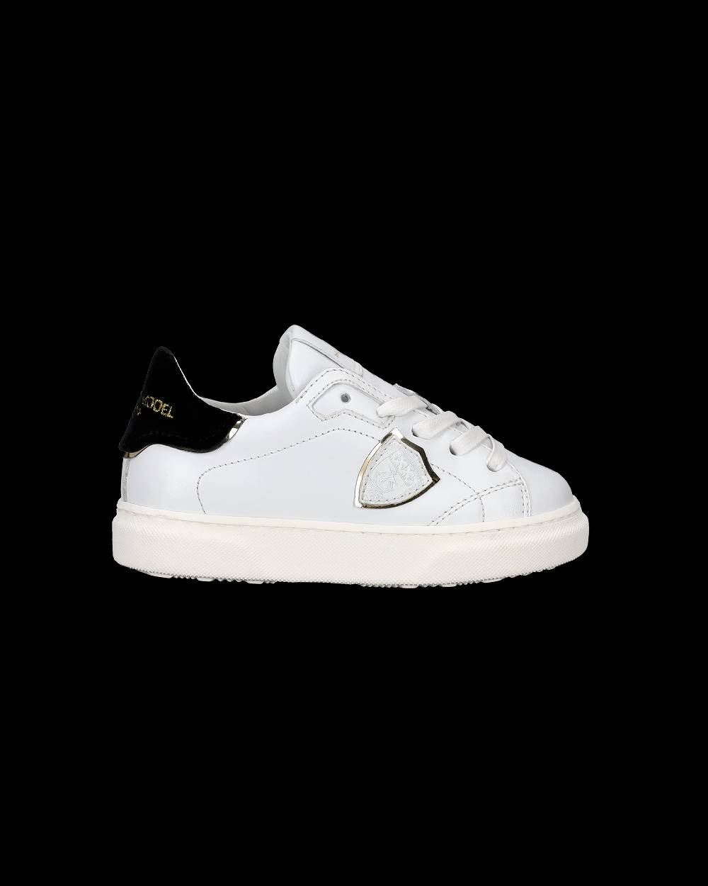 Philippe Model Scarpe da Bambini Temple Bianche e Nere in Pelle Fino Al -60%
