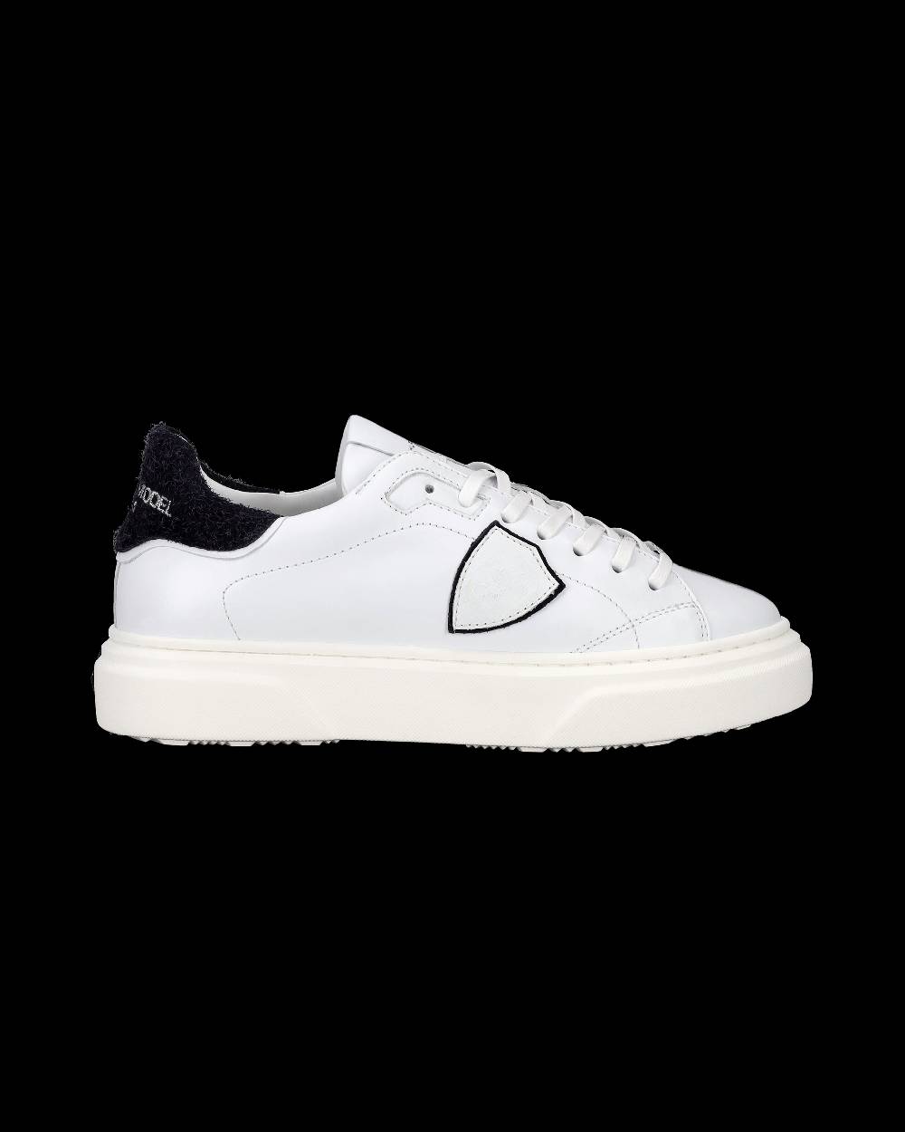 Philippe Model Sneakers Temple da Bambini Bianche e Blu in Pelle Shopping Online