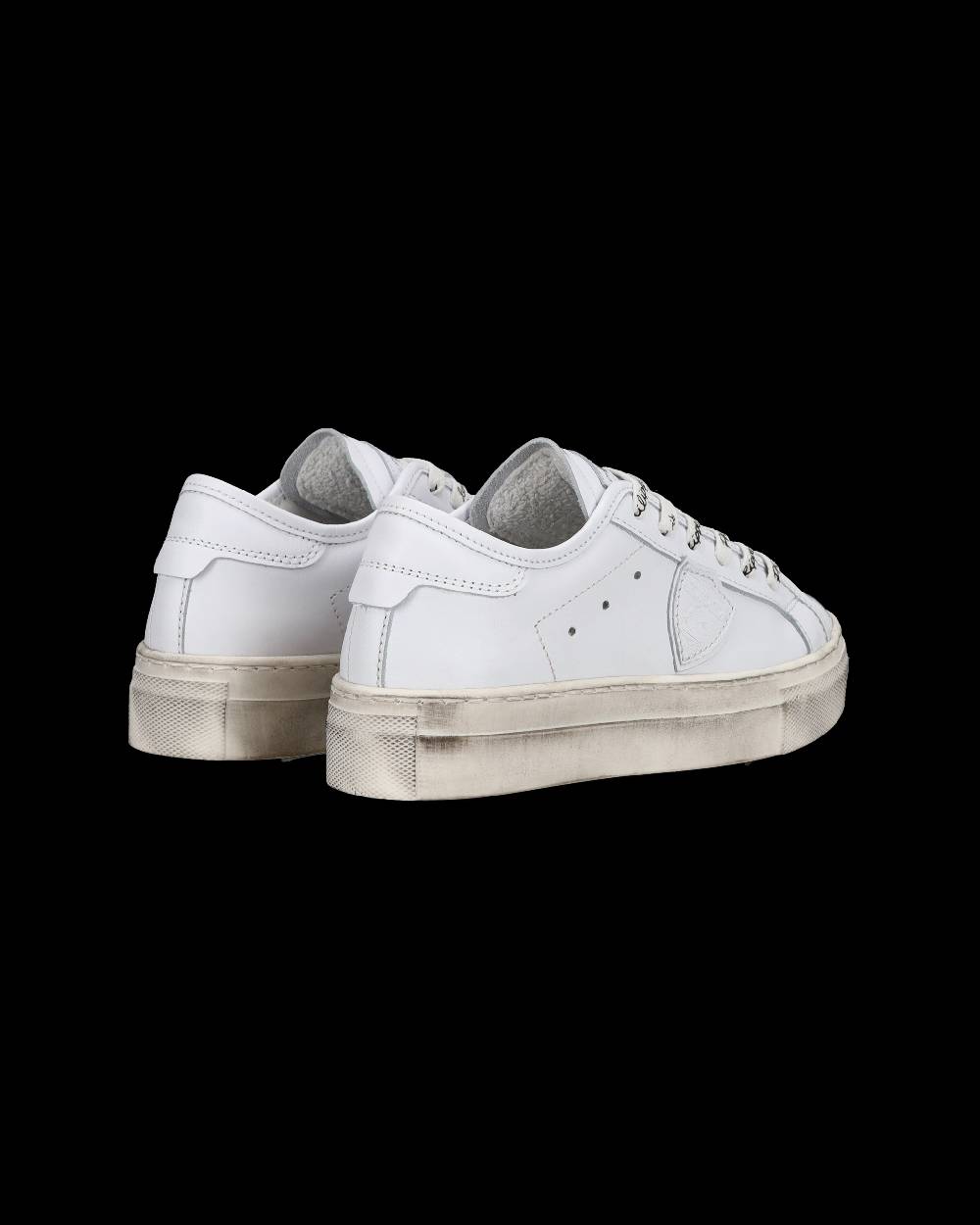 Philippe Model Sneakers basse Paris Haute da Bambino in pelle, Bianco Prezzo Ridotto