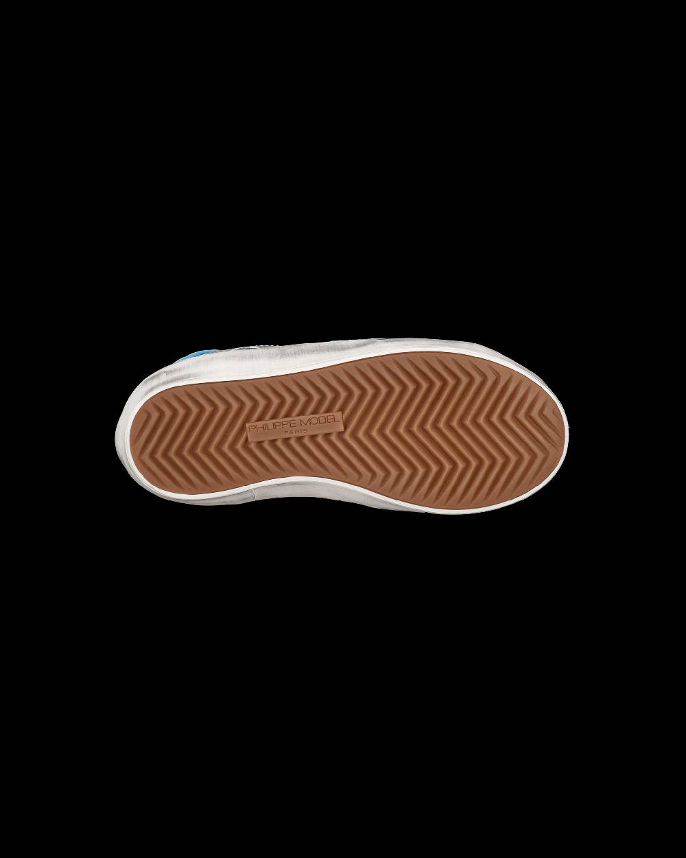 Philippe Model Scarpe da Bambini Prsx Bianche e Argento in Pelle Sconto
