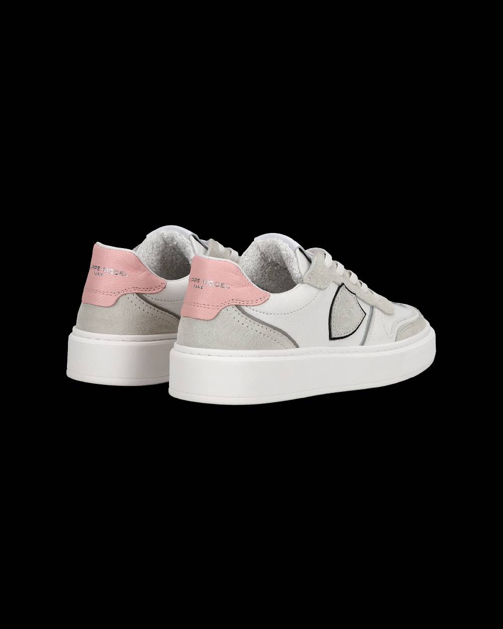 Philippe Model Junior Nice Low-Top Sneakers in Leather, Brown Blue Economico