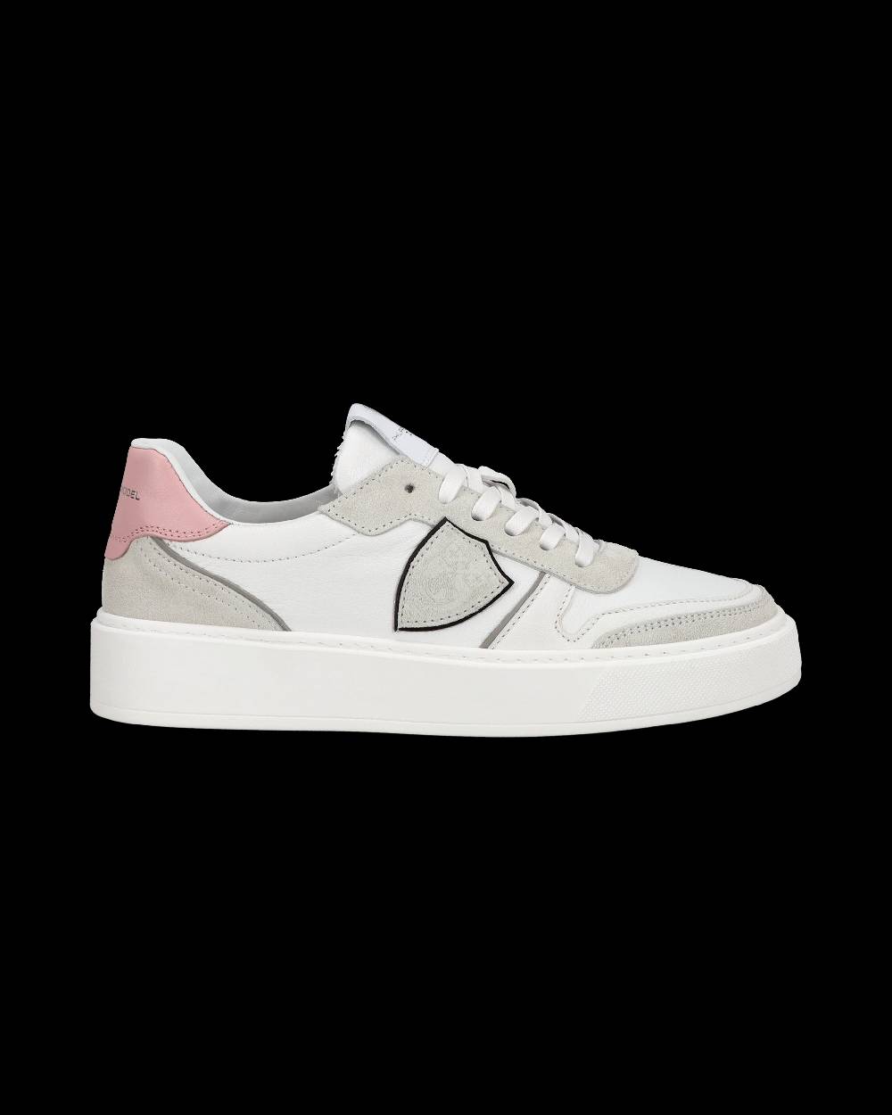 Philippe Model Junior Nice Low-Top Sneakers in Leather, Brown Blue Online