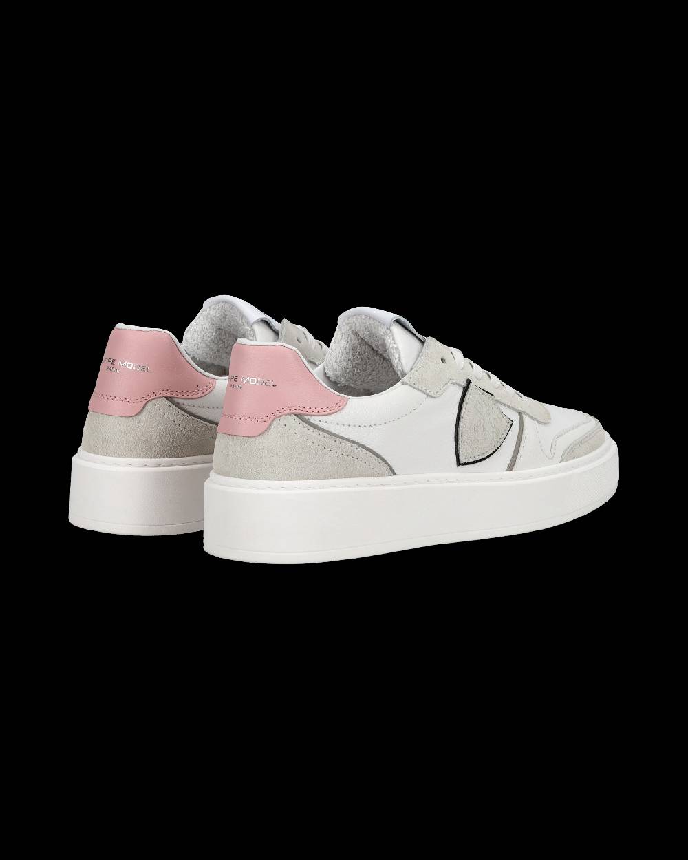 Philippe Model Junior Nice Low-Top Sneakers in Leather, Brown Blue Online
