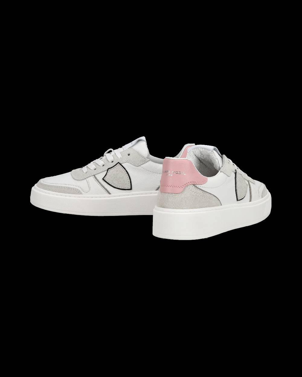 Philippe Model Junior Nice Low-Top Sneakers in Leather, Brown Blue Online