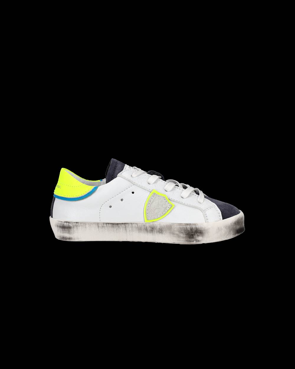Philippe Model Scarpe da Bambini Prsx Bianche e Gialle in Pelle Outlet
