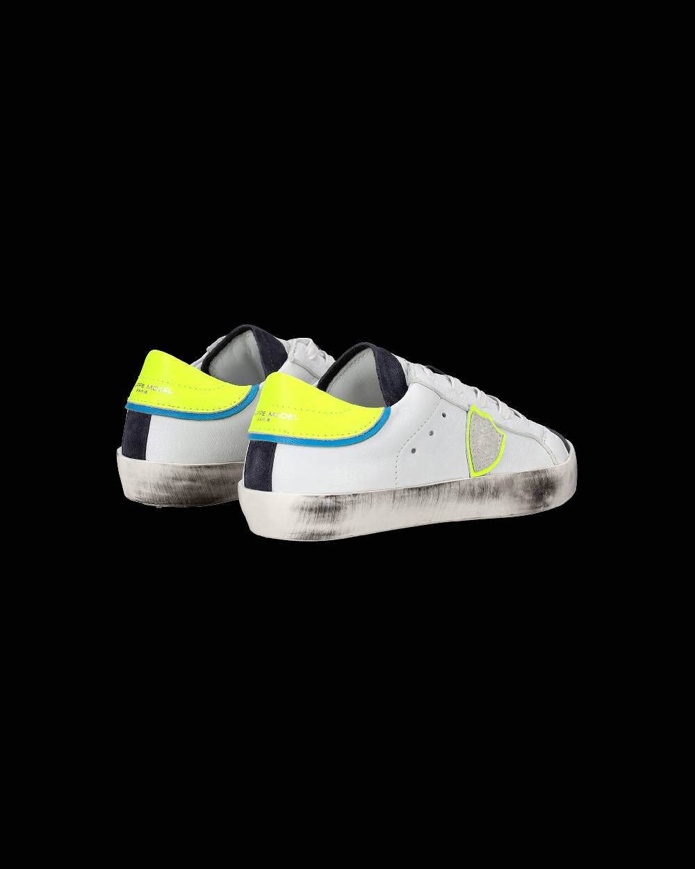 Philippe Model Scarpe da Bambini Prsx Bianche e Gialle in Pelle Outlet