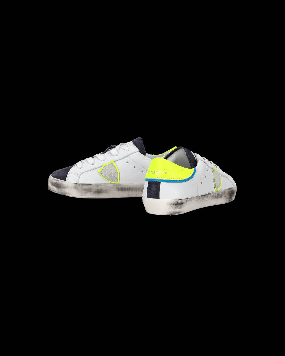 Philippe Model Scarpe da Bambini Prsx Bianche e Gialle in Pelle Outlet
