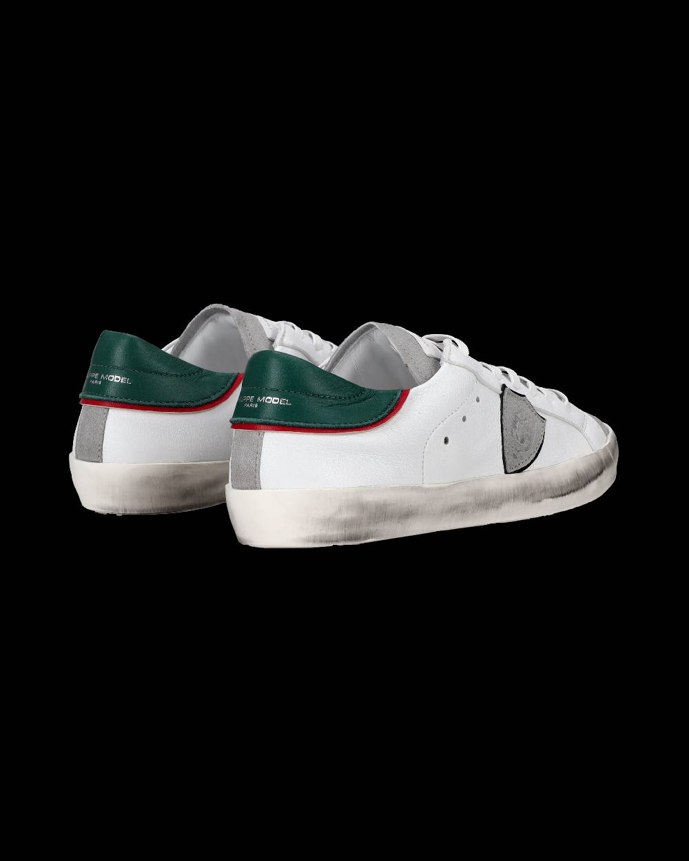 Philippe Model Sneakers Prsx da Ragazzi Bianche e Verdi in Pelle Offerta Anniversario