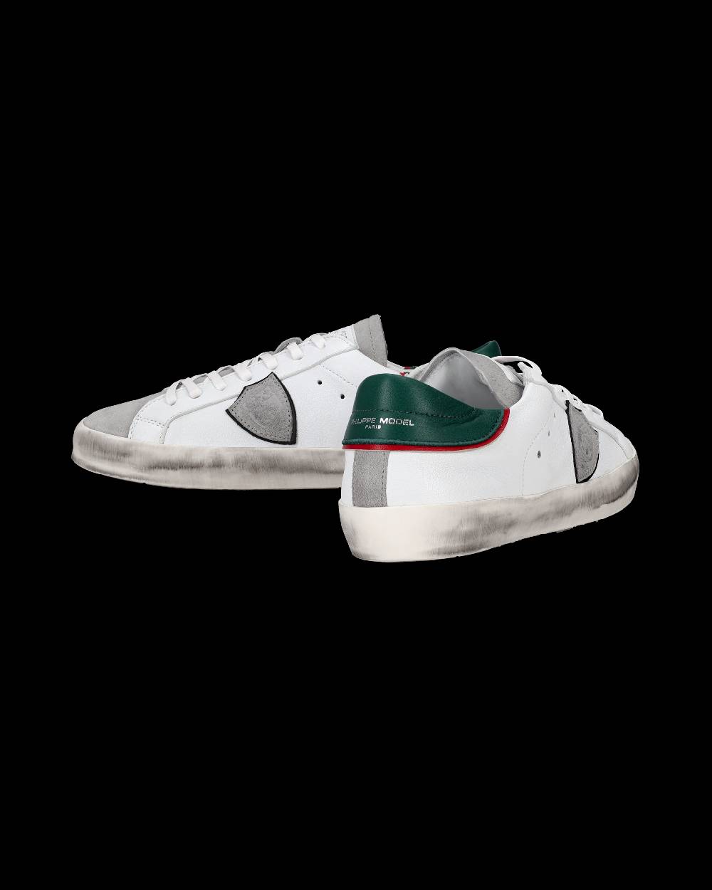 Philippe Model Sneakers Prsx da Ragazzi Bianche e Verdi in Pelle Offerta Anniversario