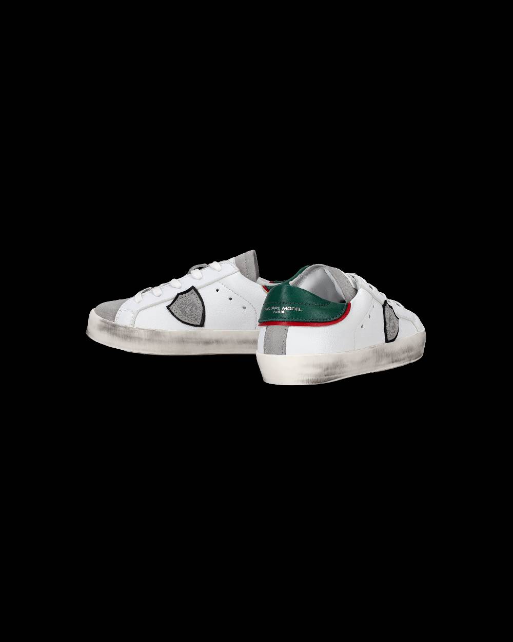 Philippe Model Sneakers da Bambini Prsx Bianche e Verdi in Pelle Offerte