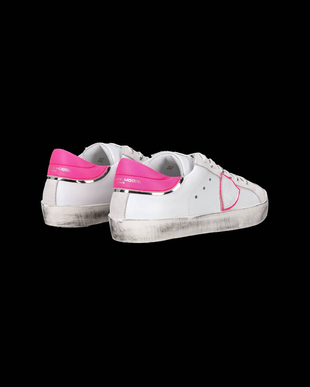 Philippe Model Sneakers Prsx basse da Bambini Bianche e Fucsia in Pelle Offerta migliore