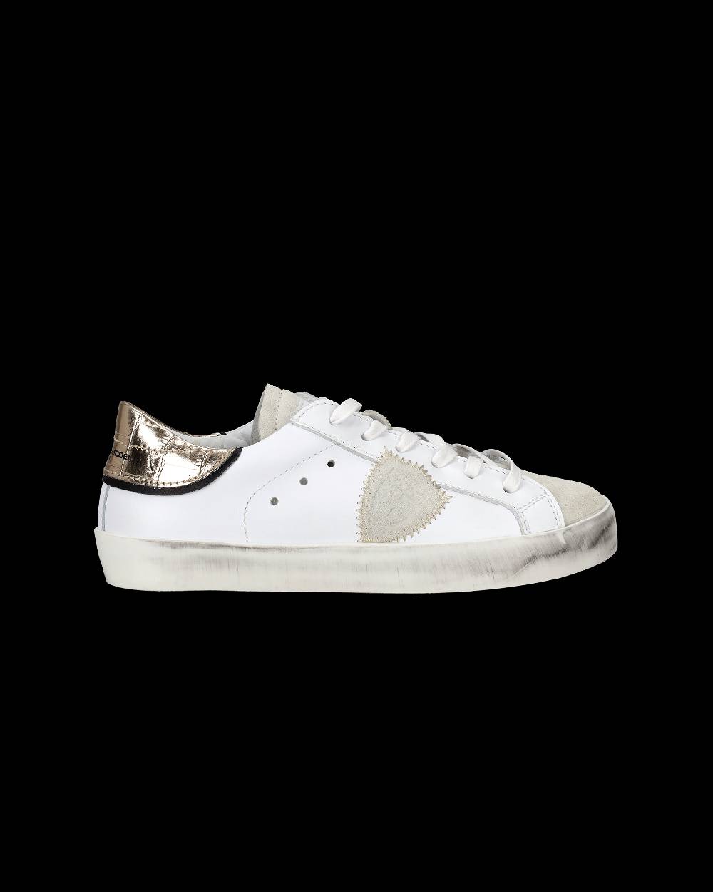 Philippe Model Sneakers Paris da Bambini Oro in Pelle 2025