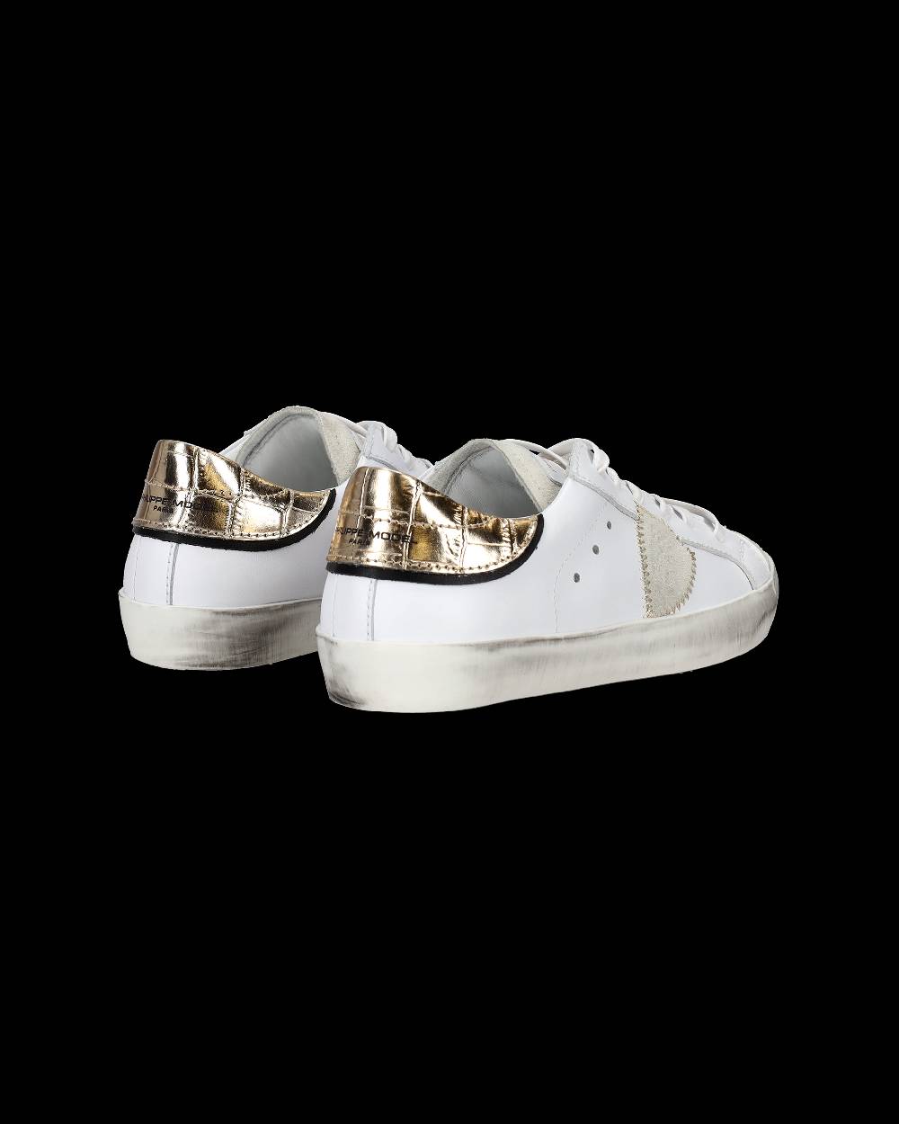 Philippe Model Sneakers Paris da Bambini Oro in Pelle 2025
