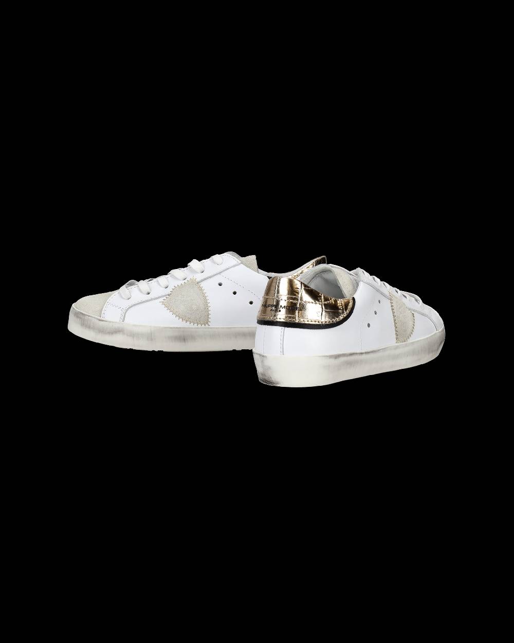 Philippe Model Sneakers Paris da Bambini Oro in Pelle 2025