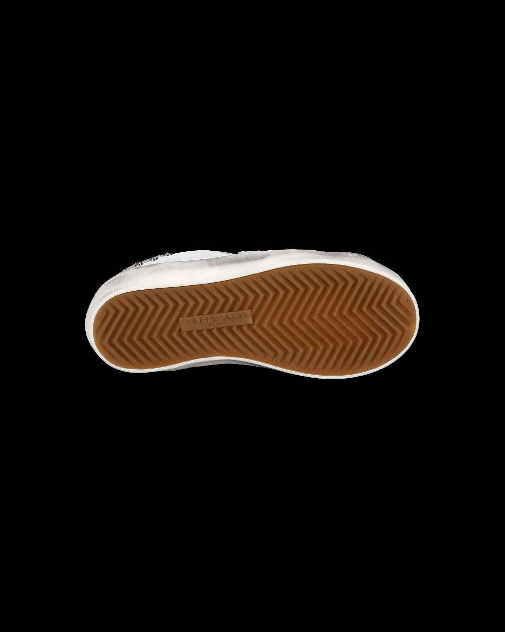 Philippe Model Sneakers Paris da Bambini Bianche e Grigie in Pelle Italy