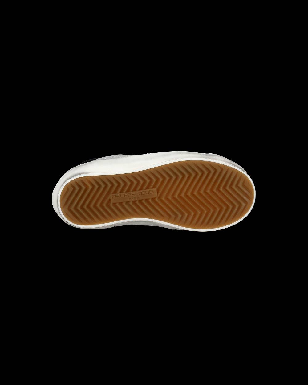 Philippe Model Sneakers Paris da Bambini Argento in Pelle Metal Italia