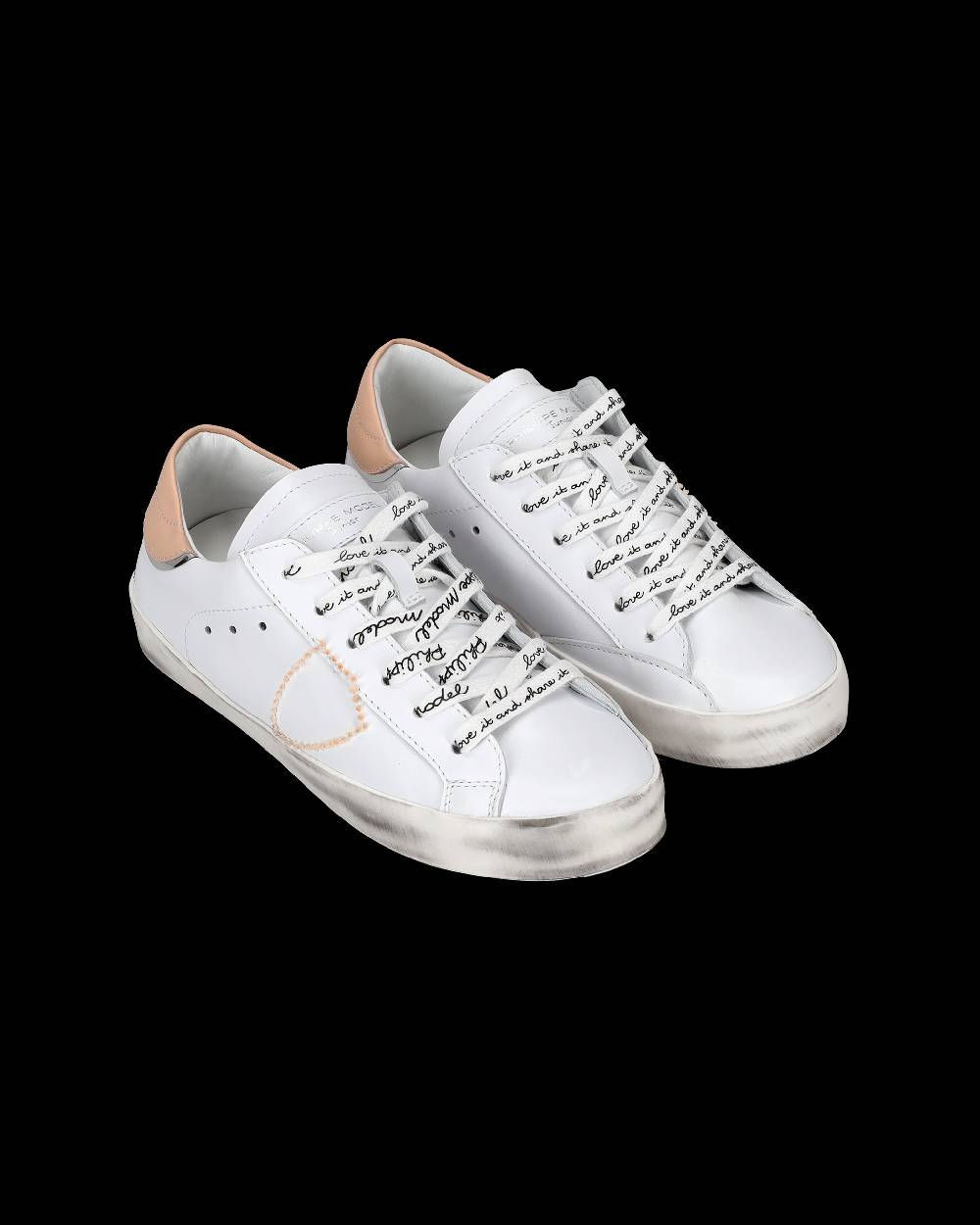 Philippe Model Sneakers Paris da Bambini Nere e Argento in Pelle In Linea