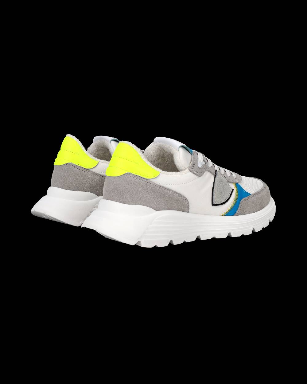 Philippe Model Sneakers Antibes da Bambini Grigie e Gialle in Pelle Qualità