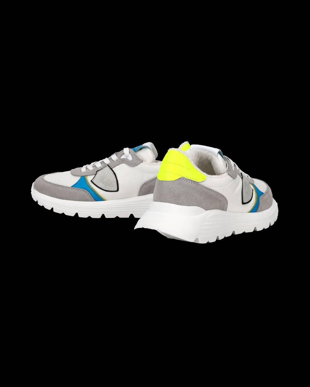 Philippe Model Sneakers Antibes da Bambini Grigie e Gialle in Pelle Qualità