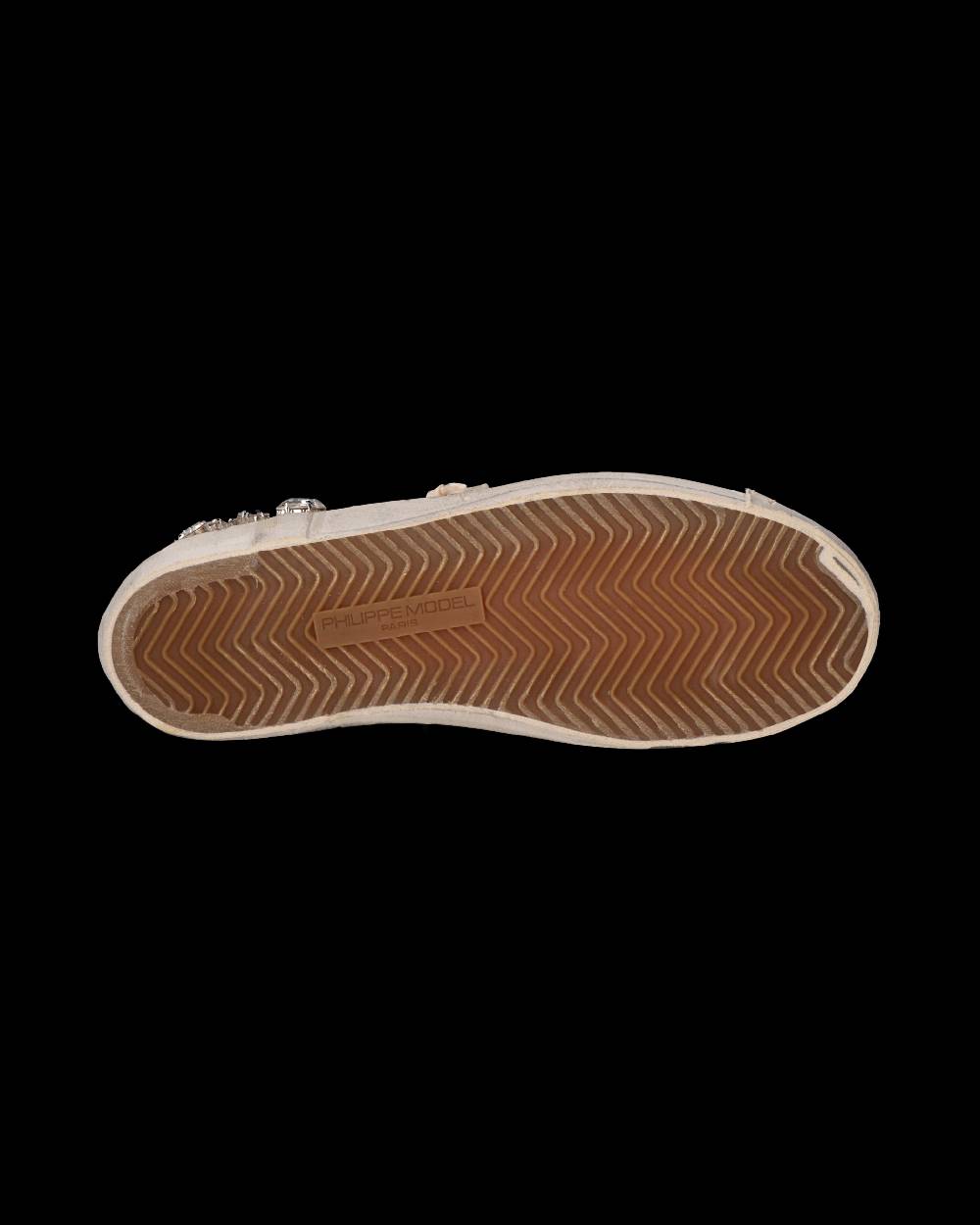 Philippe Model Sneaker Prsx Donna Con Cristalli, Bianco Spedizione Gratuita
